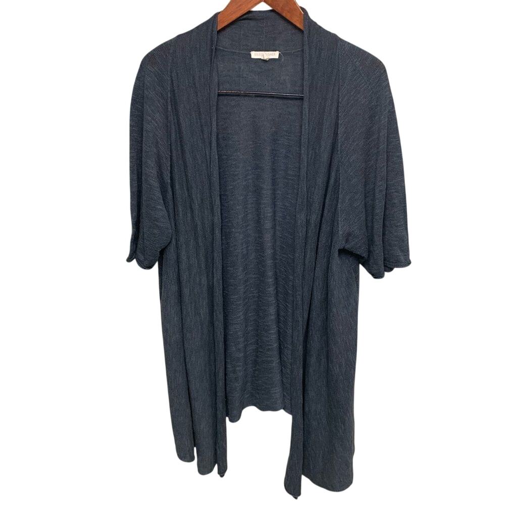 MODERN KIWI Open Front Draped Cardigan Sz M # H589